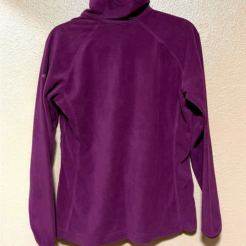 Women’s Columbia Fleece 1/4 Zip Fitted Style Jacket Cozy Warm Hiking Outdoor